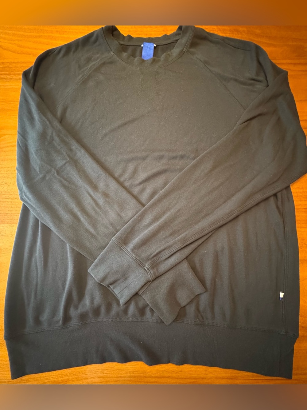 Kit & Ace Upgraded Brushed Long Sleeved Crewneck Sweater, Black Size L